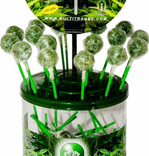 HaZe Cannabis Pops – Display Container (100 Lollies)