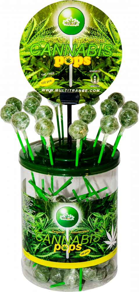 HaZe Cannabis Pops – Display Container (100 Lollies)