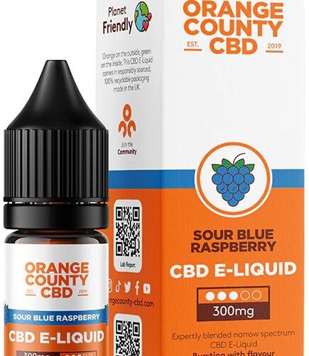 Orange County CBD E-folyékony savanyú kék málna