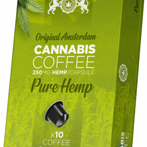Kannabisz kávé kapszulák (250 mg kender) - Doboz (10 doboz)