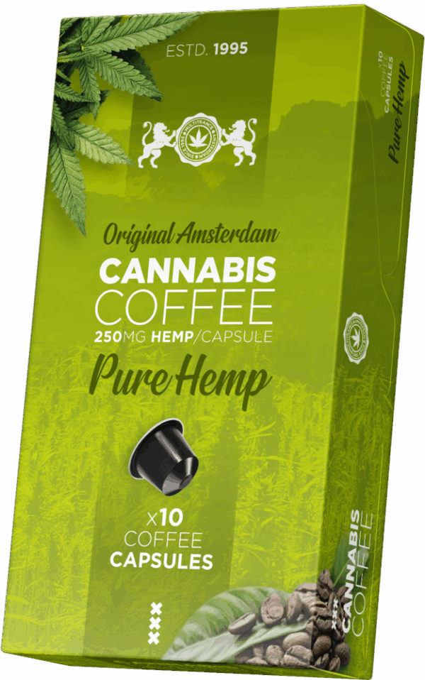 Kannabisz kávé kapszulák (250 mg kender) - Doboz (10 doboz)