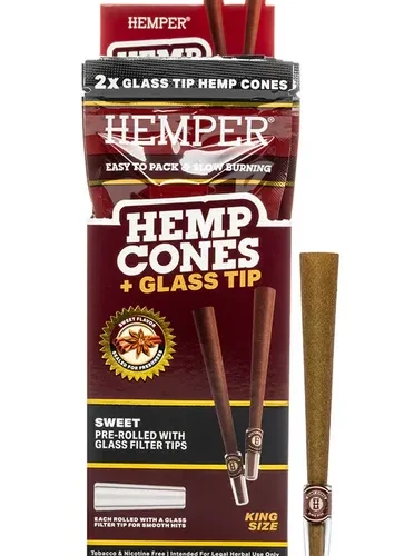 HEMPER King Size Cones + Üveg Tipp 2db Édes