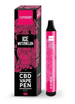 Euphoria CBD eldobható Vape Pen jeges görögdinnye