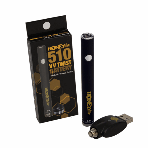 HoneyStick VV Twist akkumulátor 510er tankhoz - fekete