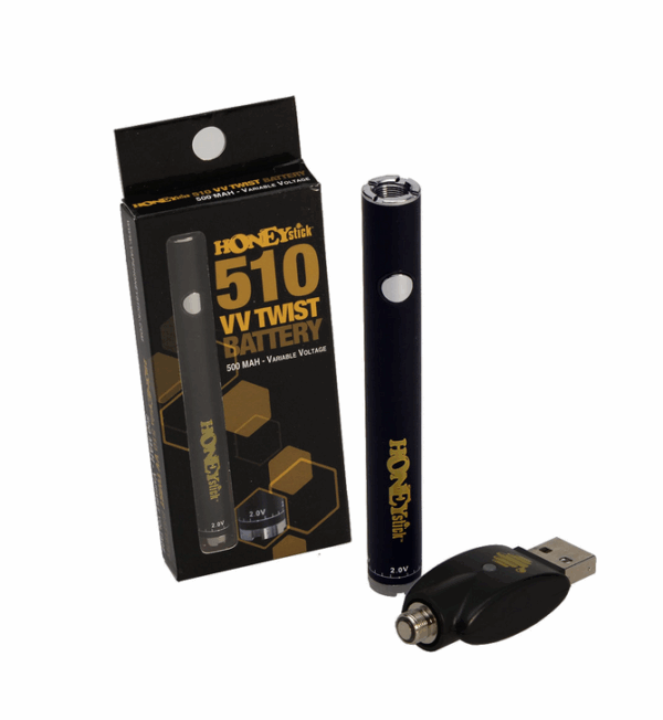 HoneyStick VV Twist akkumulátor 510er tankhoz - fekete