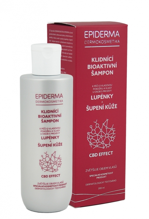Epiderma bioaktív CBD sampon pikkelysömörre