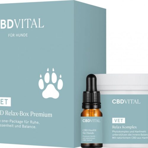 CBD Vital CBD Pihenjen Antistres csomag kutyák számára Prémium doboz