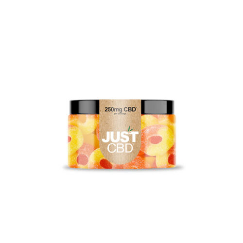 JustCBD Gumik Barack Gyűrűk 250 mg - 3000 mg CBD 250 mg