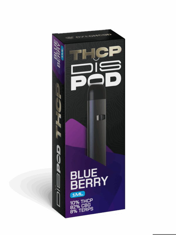 Czech CBD THCP Vape Pen DisPOD BlueBerry 10% THCP
