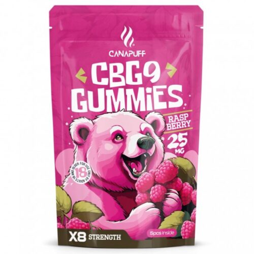 CanaPuff CBG9 Gummies Málna