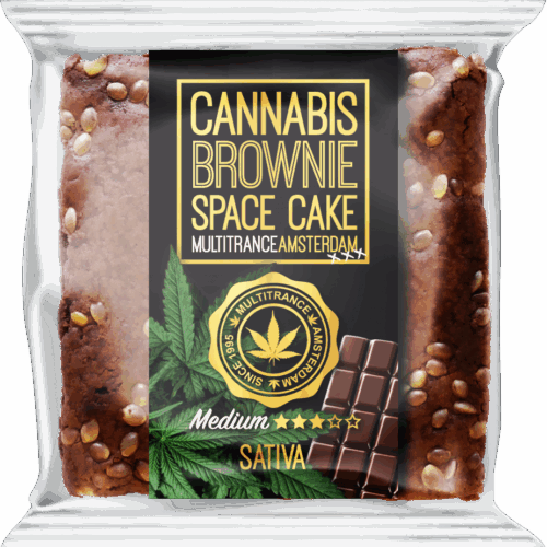 Kannabiszos csokis brownie (közepes sativa ízű) - doboz (24 csomag)
