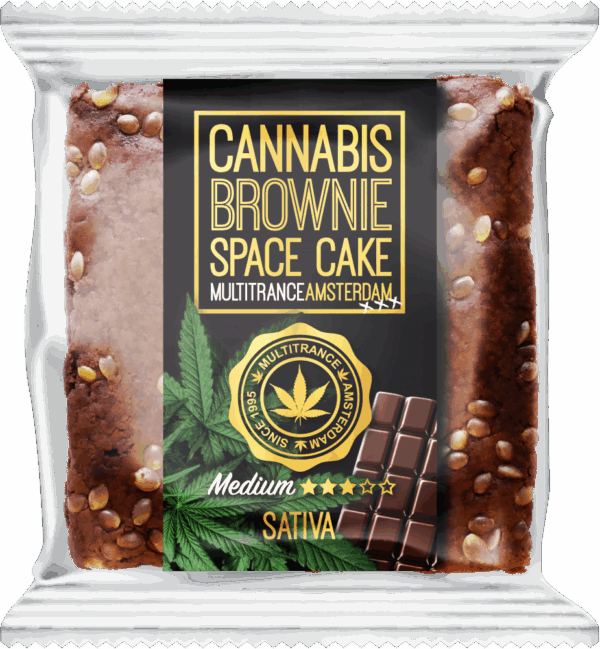 Kannabiszos csokis brownie (közepes sativa ízű) - doboz (24 csomag)