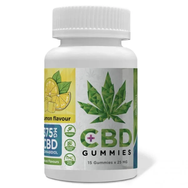 Euphoria CBD Gummies Lemon 375 mg CBD