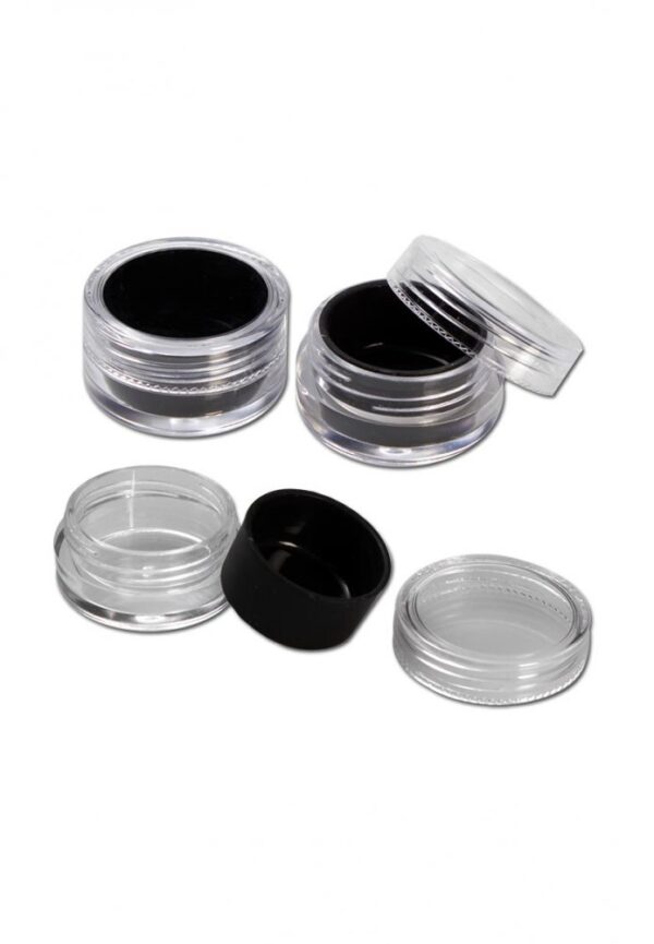Olaj Black Leaf Műanyag doboz szilikon betéttel - 10 ml fekete