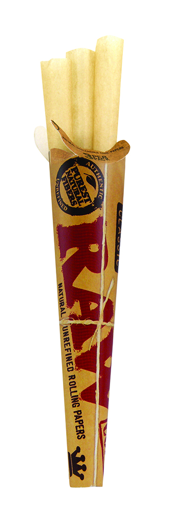 Raw Kingsize Cones előre csomagolt klasszikus fehérítetlen kúpok (3 db)