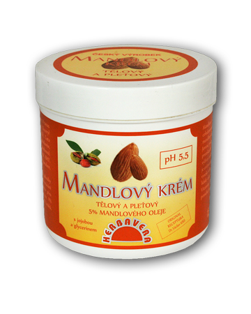 Herbavera Mandlový krém mandlový s jojobou a glycerem 250 ml