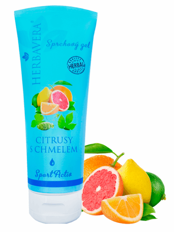 Herbavera Sport aktív tusfürdő citrusokkal és komlóval 250 ml