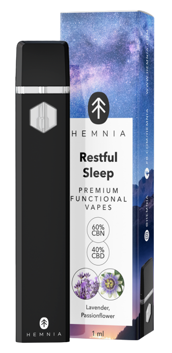 Hemnia Prémium funkcionális Vape Pen Restful Sleep