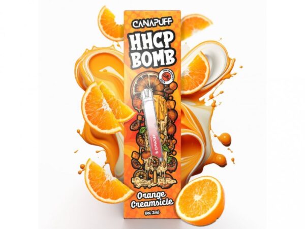 CanaPuff HHCP Vape Pen BOMB Orange Creamsicle