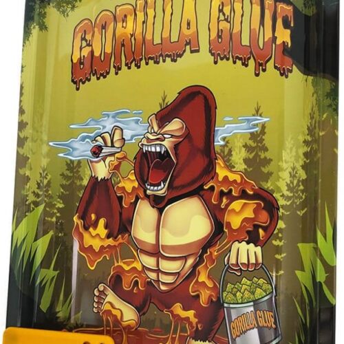 Best Buds Gorilla ragasztó nagy fém gördülő tálca mágneses daráló kártyával