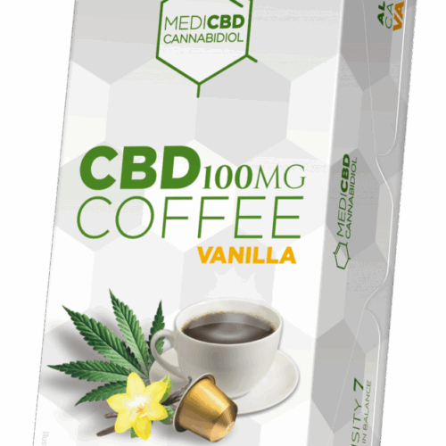 MediCBD Vaníliás kávékapszulák (10 mg CBD) - Karton (10 doboz)