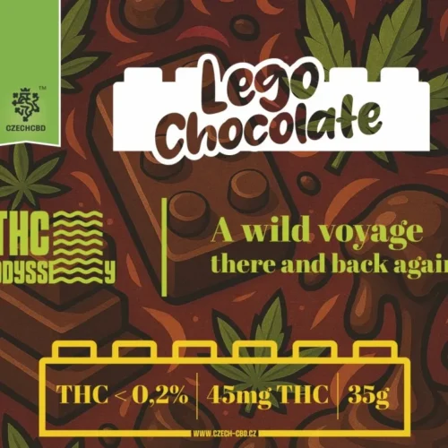Czech CBD THC Odyssey csokoládé lego