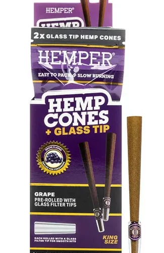 HEMPER King Size Cones + Üvegvéggel 2db Szőlő