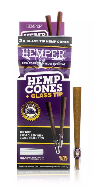 HEMPER King Size Cones + Üvegvéggel 2db Szőlő