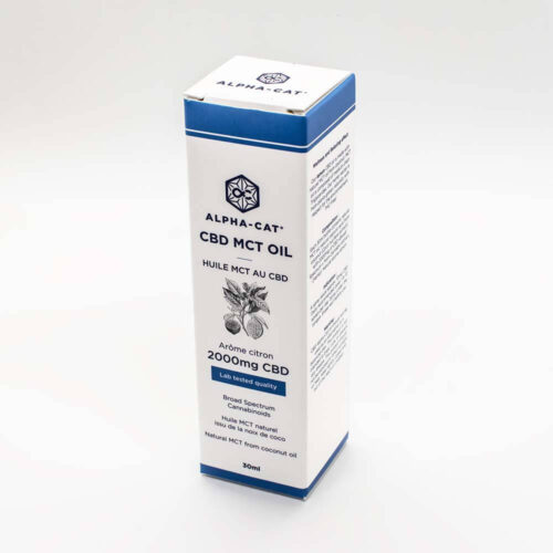 Alpha-Cat CBD Spray MCT kókuszolaj citrommal