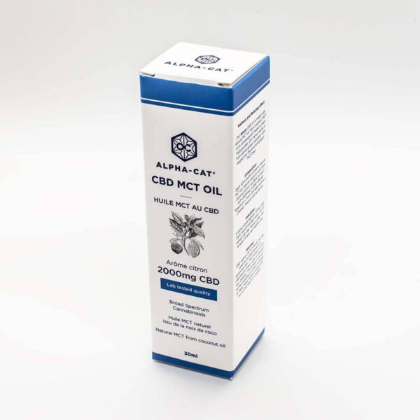 Alpha-Cat CBD Spray MCT kókuszolaj citrommal