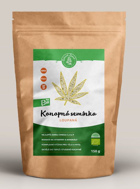 Zelena Zeme hántolt kendermag BIO
