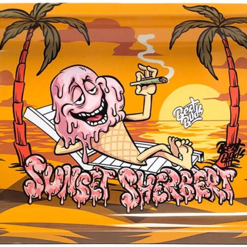 Best Buds Sunset Sherbet fém gördülőtálca hosszú