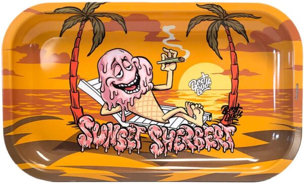 Best Buds Sunset Sherbet fém gördülőtálca hosszú