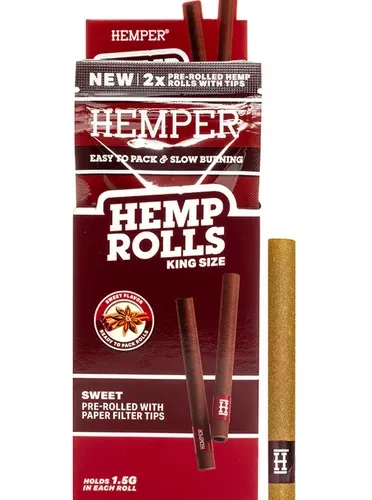 HEMPER Hemp Rolls King Size papírcsutora 2db-os - Édes