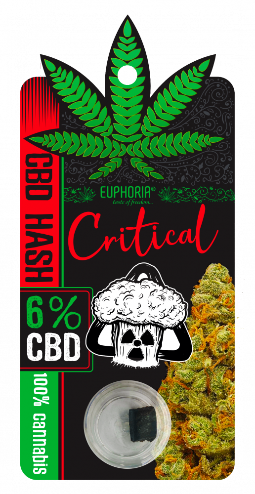 Euphoria CBD Hash 6% kritikus
