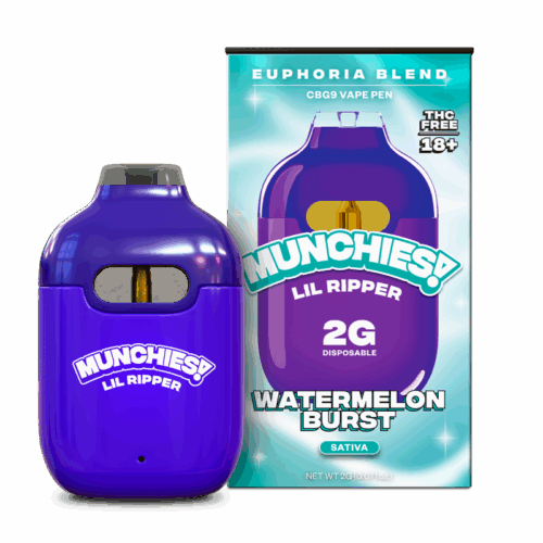 Delta Munchies CBG9 Lil Ripper Vape Pen Watermelon Burst