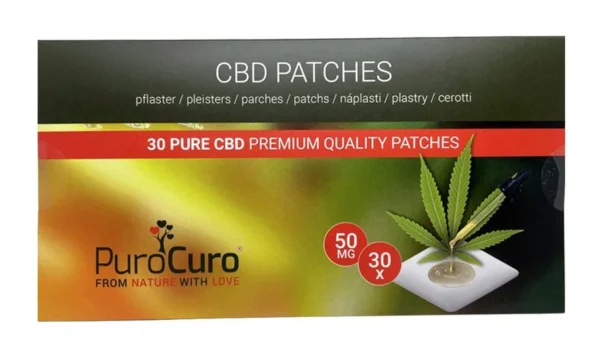 PuroCuro 50 mg kender CBD formula tapasz