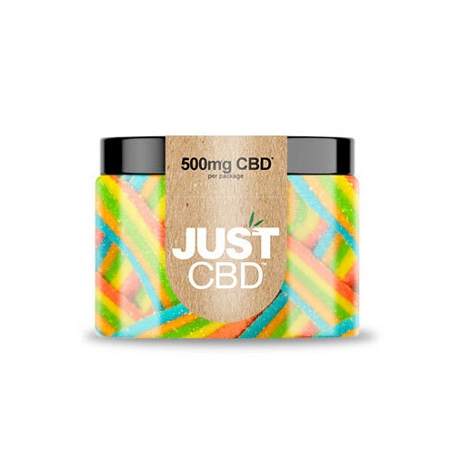 JustCBD Gummies Rainbow Ribbons 250 mg - 3000 mg CBD 500 mg