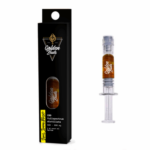 Golden Buds CBD koncentrátum Super Lemon Haze fecskendőben