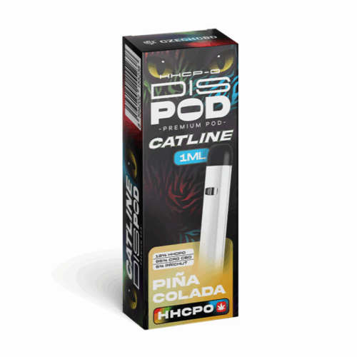 Czech CBD HHCPO CATline Vape Pen disPOD Pinacolada
