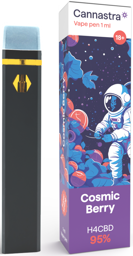 Cannastra H4CBD eldobható Vape Pen Cosmic Berry