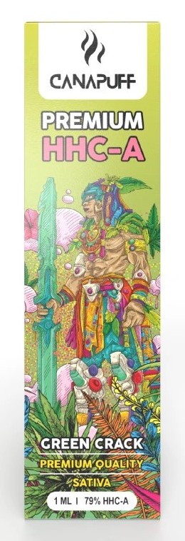 CanaPuff HHCA eldobható Vape Pen Green Crack