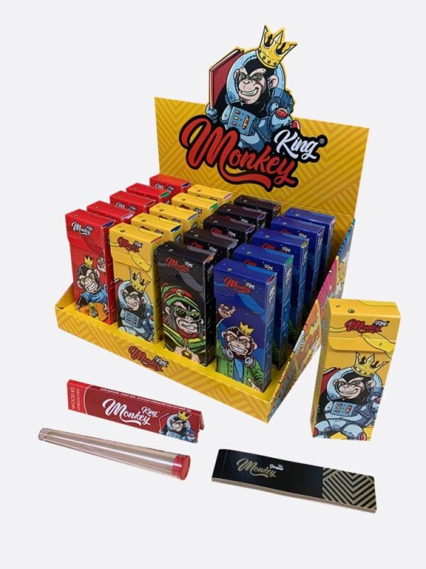 Monkey King Dohányos készlet papírtekercsekhez + tippek + cső