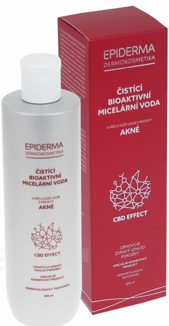 Epiderma bioaktív CBD micellás víz pattanások ellen