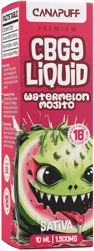 CanaPuff CBG9 folyékony görögdinnye Mojito