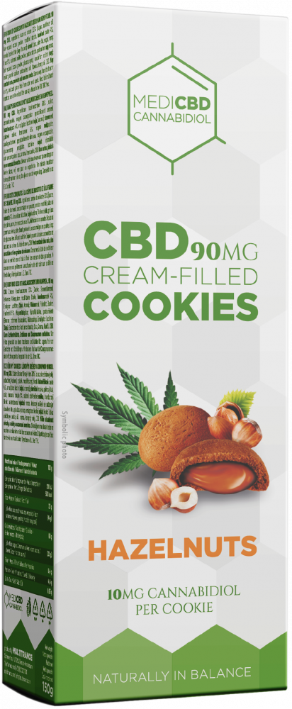 MediCBD Mogyorós krémmel töltött sütemény (90 mg)