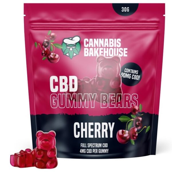 Cannabis Bakehouse CBD Gummi Bears - Cseresznye