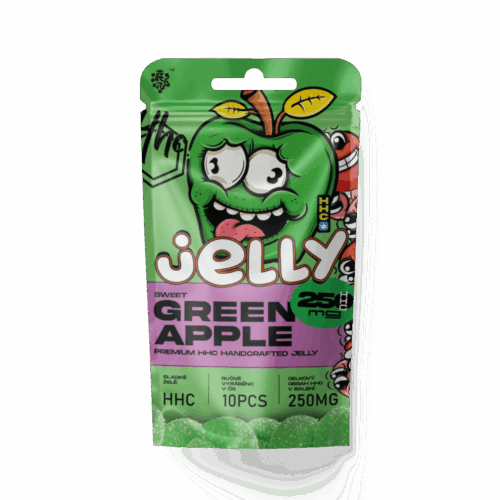 Czech CBD HHC Jelly Zöld alma 250 mg