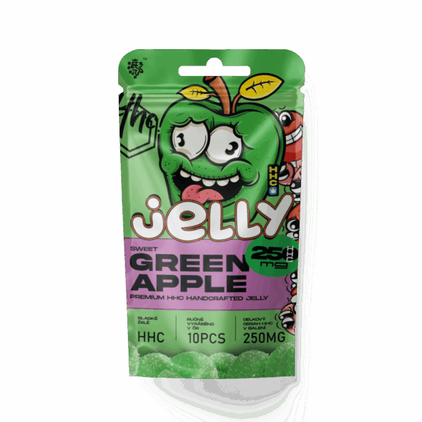 Czech CBD HHC Jelly Zöld alma 250 mg