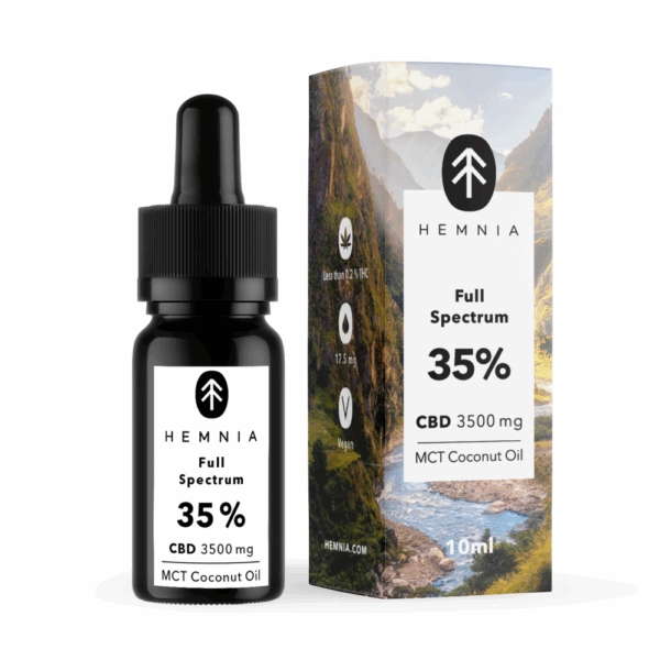 Hemnia Teljes spektrumú CBD MCT kókuszolaj 35%